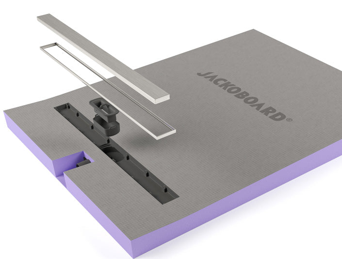 JACKOBOARD® Aqua Reno Line – Bodengleiches Duschelement mit befliesbarer Rinne | nur 82 mm (Kopie)