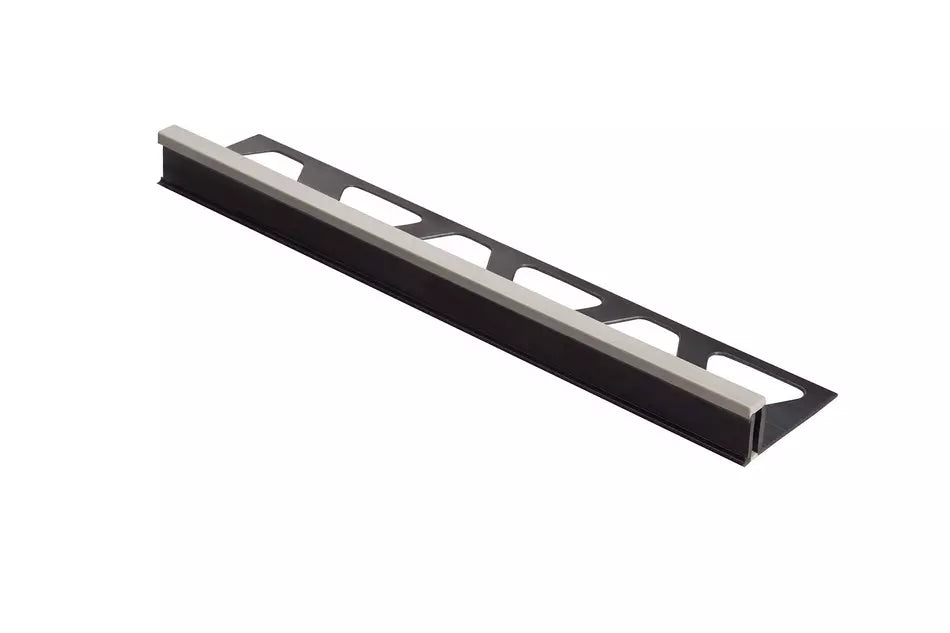 Angle end profile, shiny stainless steel 3m