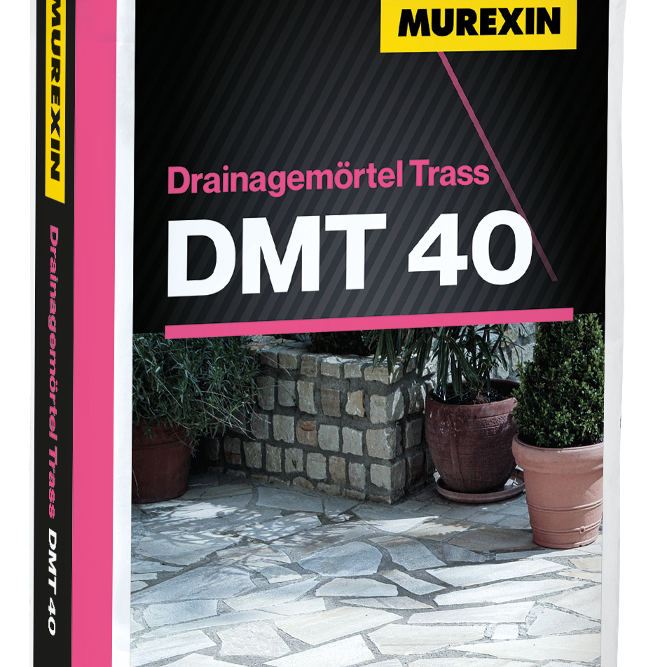 Drainagemörtel Trass DMT 40 Murexin 30 KG - für wasserdurchlässige Verlegung