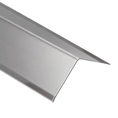 Angle end profile, shiny stainless steel 3m 