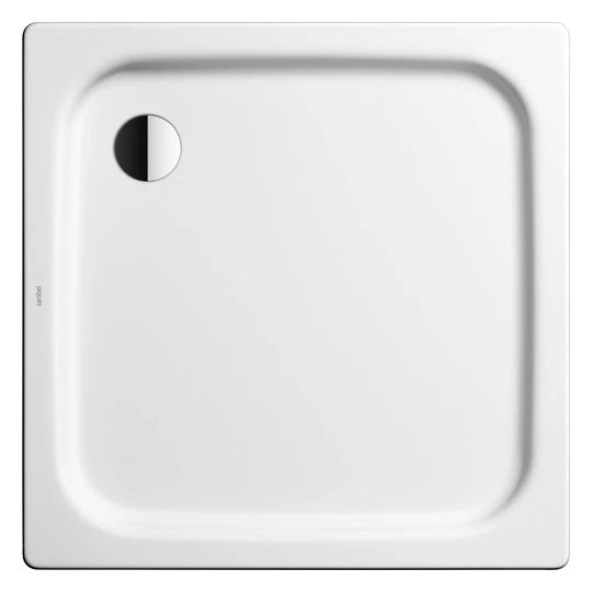 Stahl-Duschwannen weiß 80x80x6,5cm - Sanibel extraflach