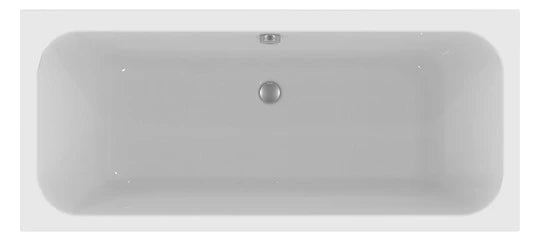 Acryl-Einbau-Badewanne weiß 180x80x46,5cm Sanibel Rechteckig
