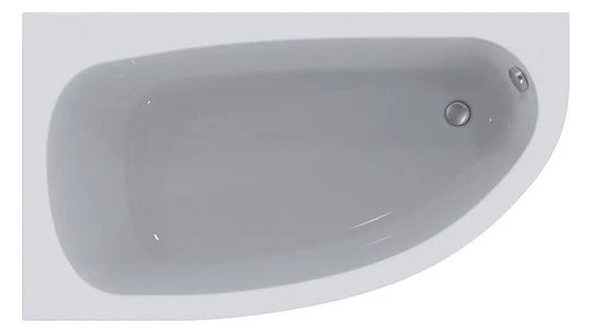 Acryl-Einbau-Badewanne weiß 160x90x46,5cm Sanibel Raumsparwanne rechts