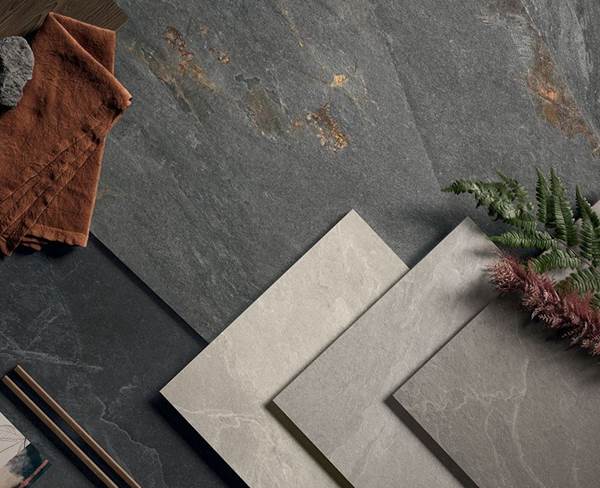 Panaria Stone Trace Hollow -Schiefer in seiner maximalen keramischen Interpretation