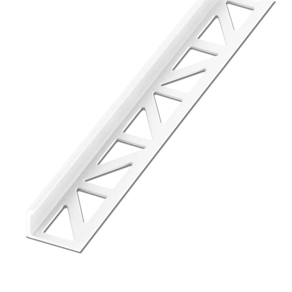 End rail 4-sided, shiny stainless steel 3m - square profile 