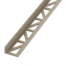 End rail 4-sided, shiny stainless steel 3m - square profile 