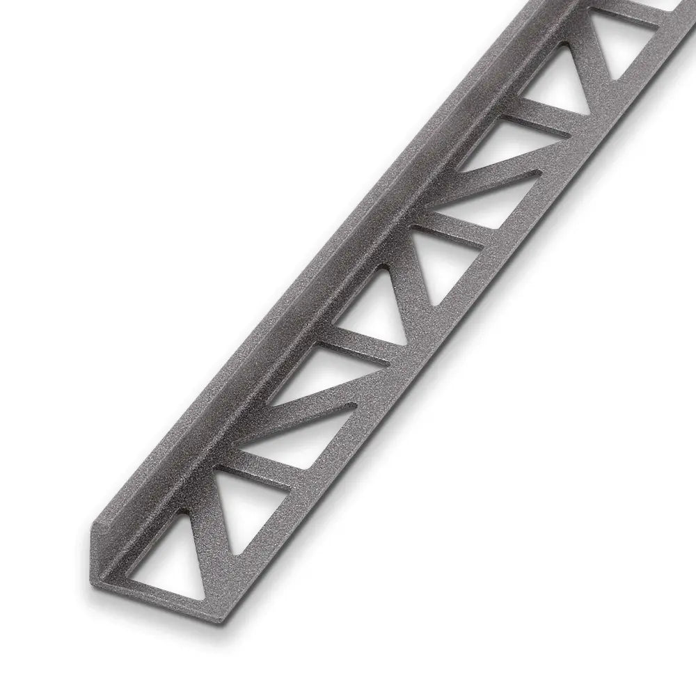 End rail 4-sided, shiny stainless steel 3m - square profile 