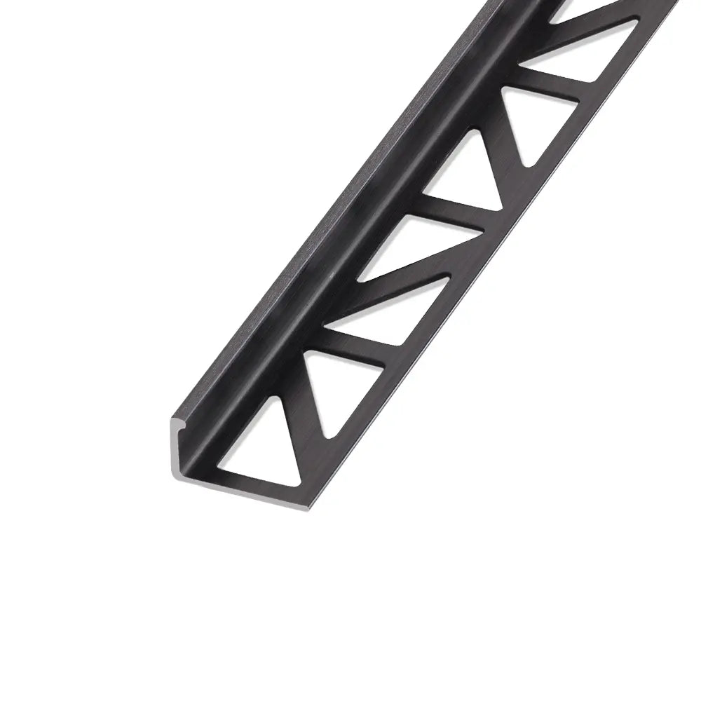 End rail 4-sided, shiny stainless steel 3m - square profile 