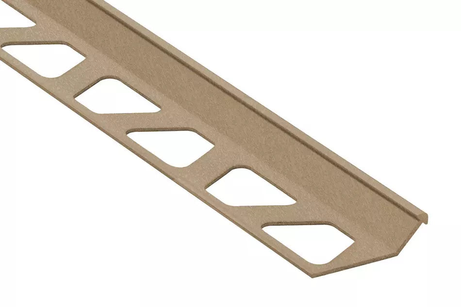 Angle end profile, shiny stainless steel 3m 