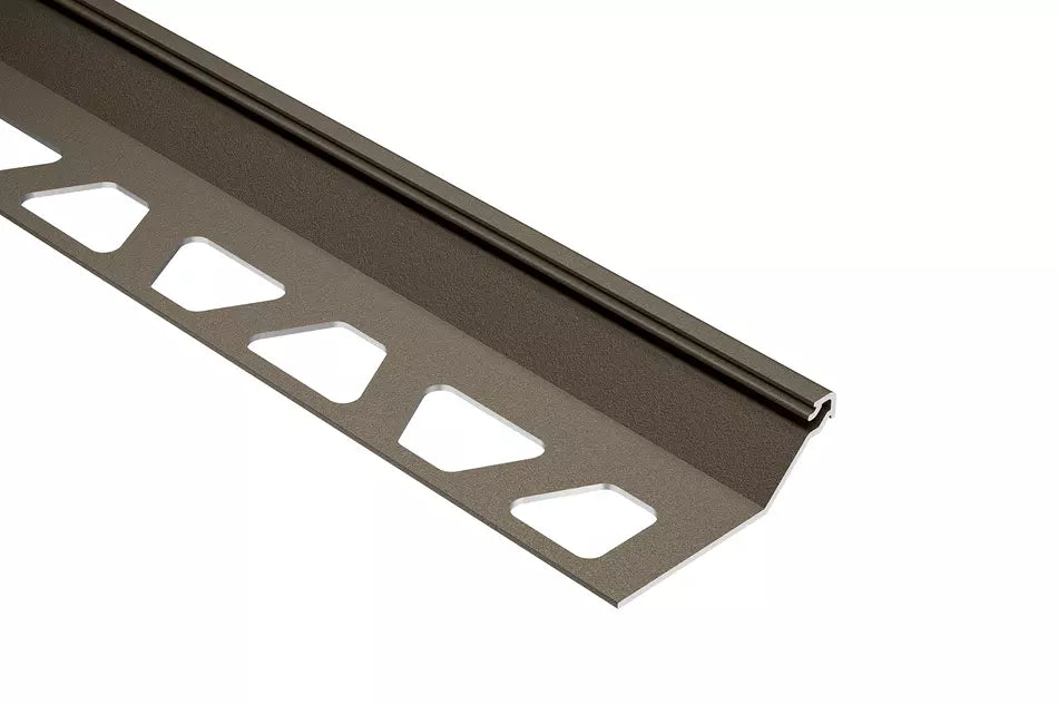 Angle end profile, shiny stainless steel 3m 