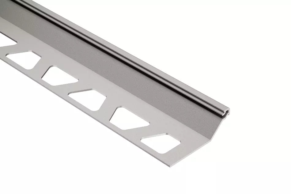 Angle end profile, shiny stainless steel 3m 