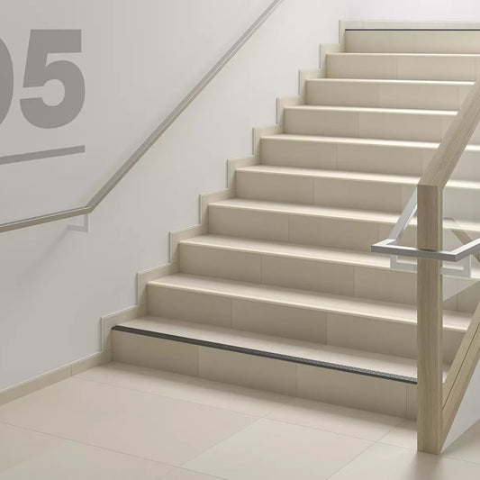 Angle end profile, shiny stainless steel 3m 