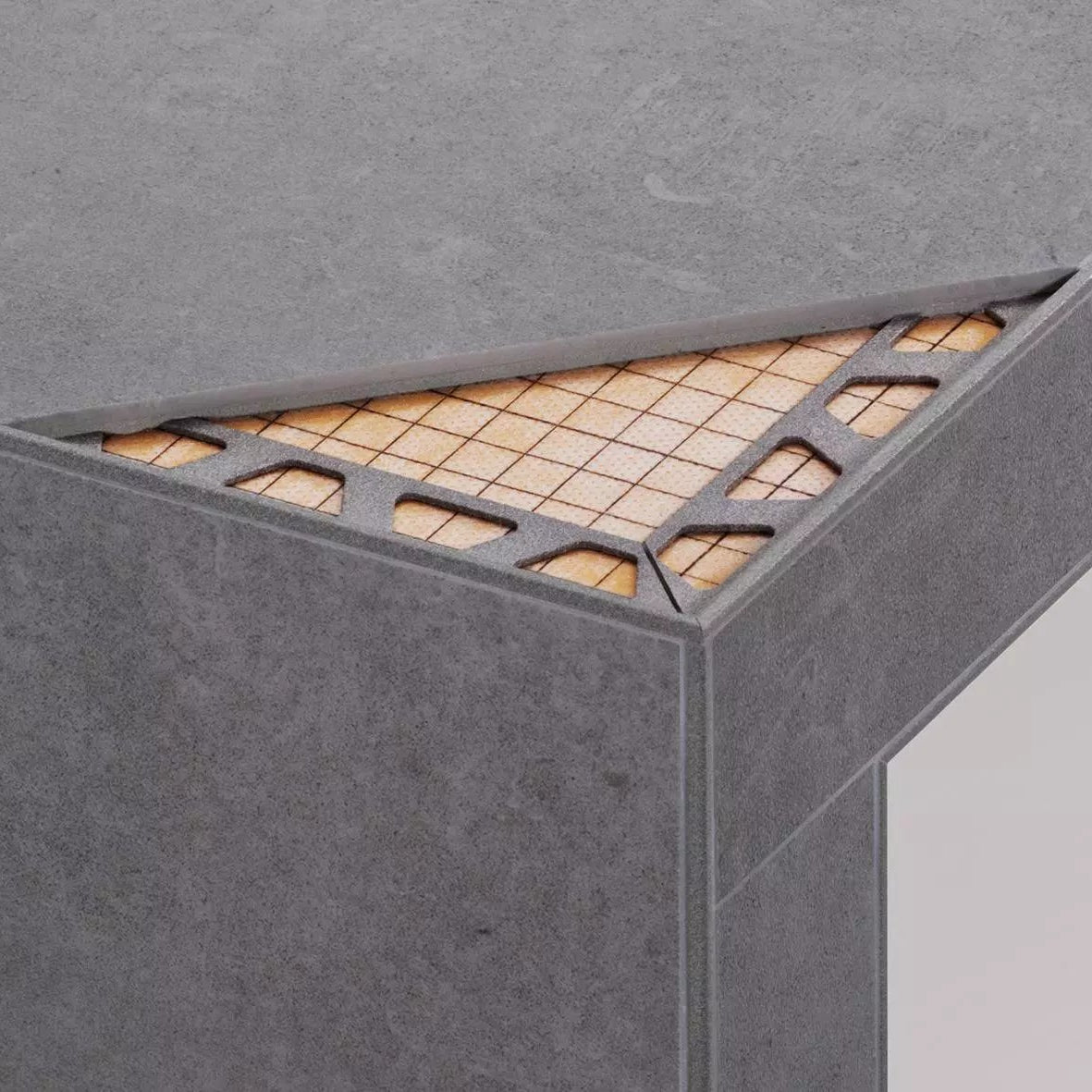Angle end profile, shiny stainless steel 3m 
