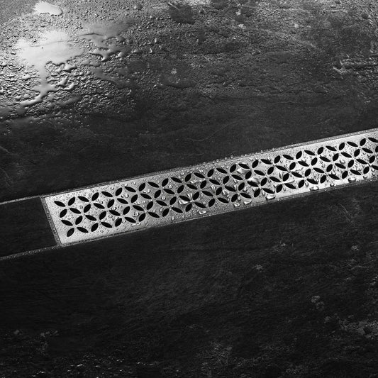 Schlüter-KERDI-LINE-STYLE - Konturrahmen mit eleganten Designabdeckungen aus gebürstetem Edelstahl passend zu Schlüter-KERDI-LINE Rinnenkörpern