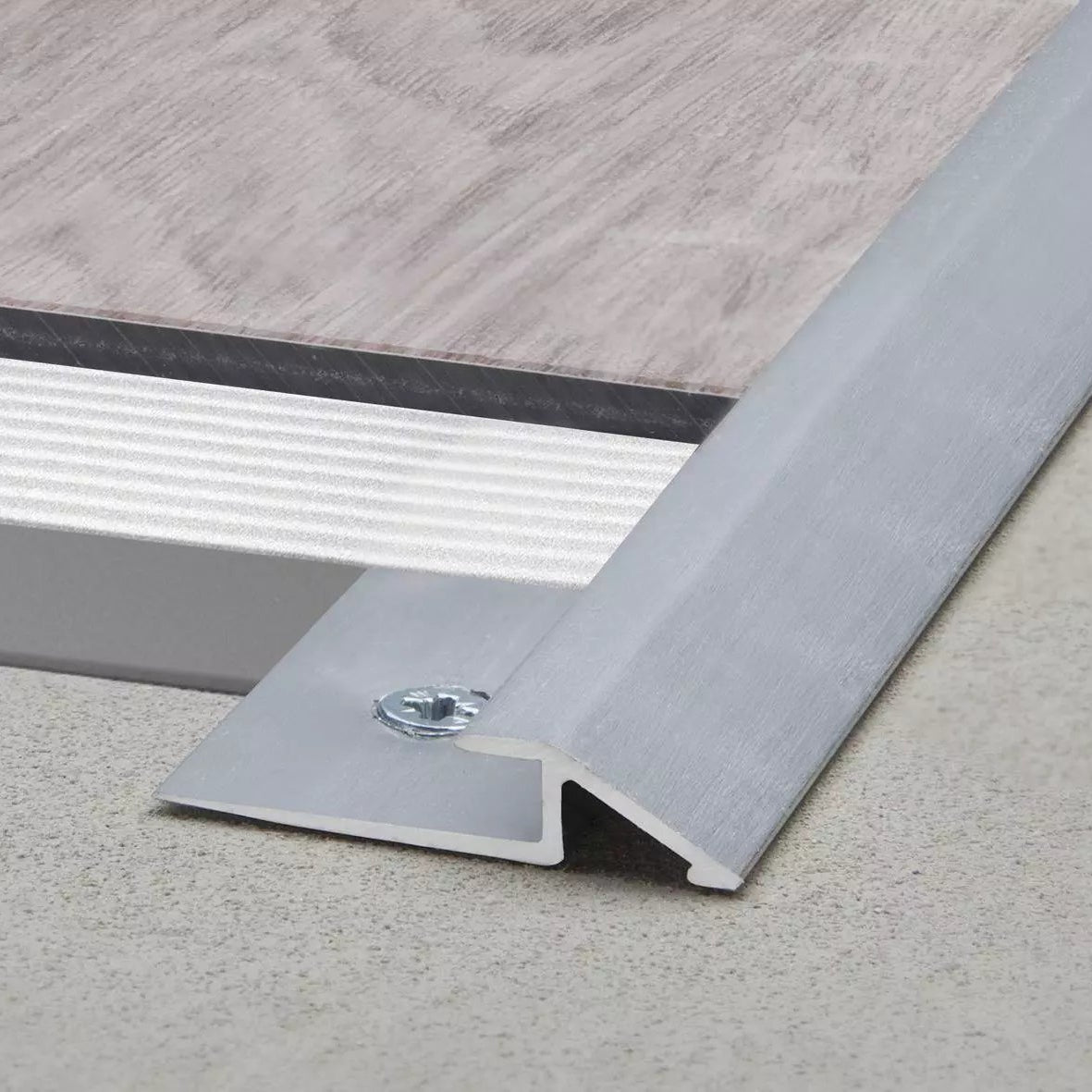 Angle end profile, shiny stainless steel 3m 