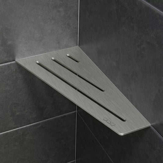 Schlüter-SHELF-E-S3 - viereckige Ablagen für den Eckeinbau direkt in die Fugen