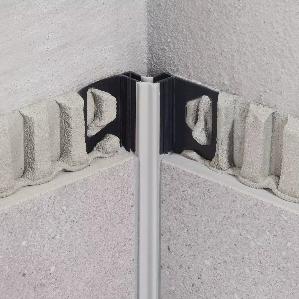 Angle end profile, shiny stainless steel 3m 