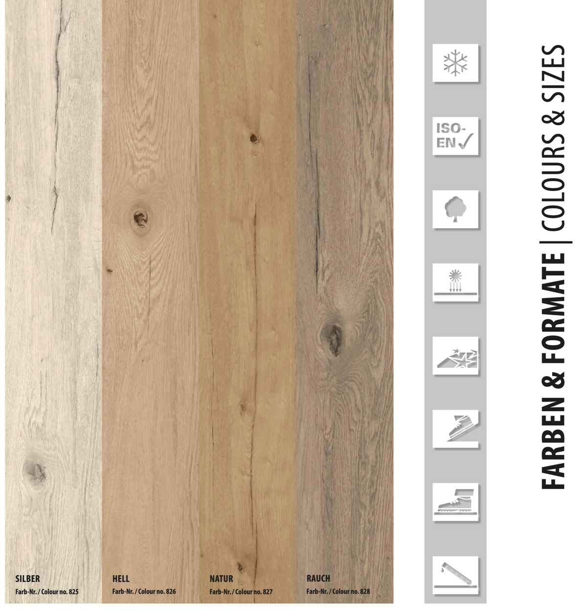 Feinsteinzeug Classik Oak Natur -Fliesen 26X160cm und Spezielle Teile - Interbau Deutschland