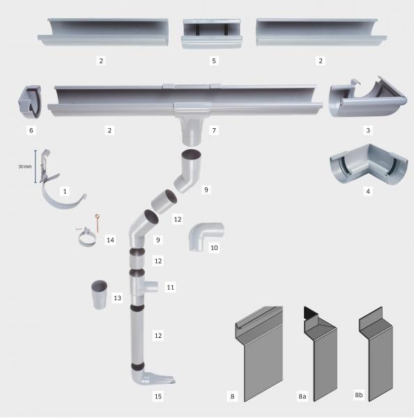 BLANKE BALKON - Abschlussprofil-Verbinder  - für den Abschlussprofil Balkon BP