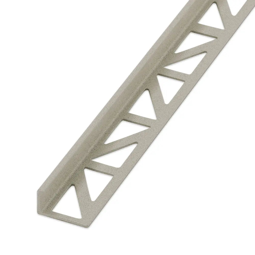 End rail 4-sided, shiny stainless steel 3m - square profile 