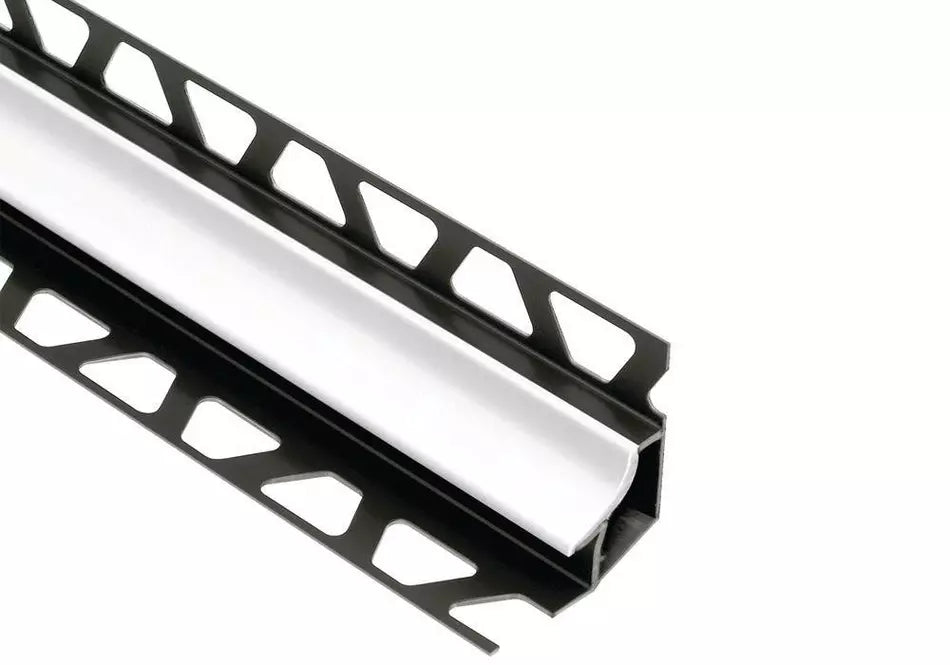 Angle end profile, shiny stainless steel 3m 