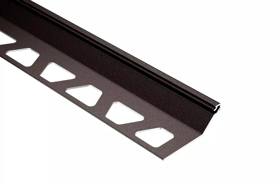 Angle end profile, shiny stainless steel 3m 