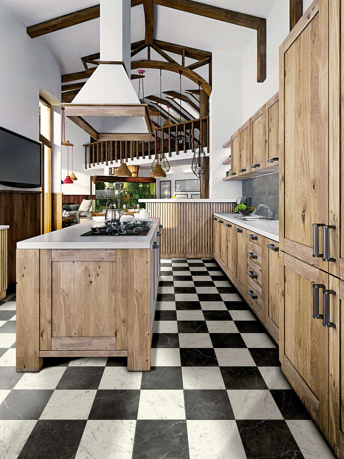 Schachbrett - Fliesen Checkerboard Inspirations