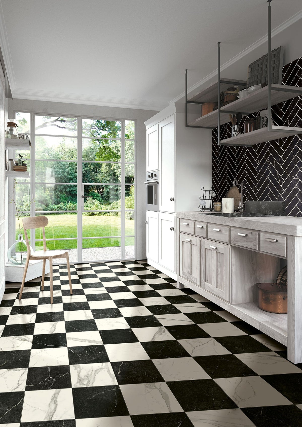 Schachbrett - Fliesen Checkerboard Inspirations