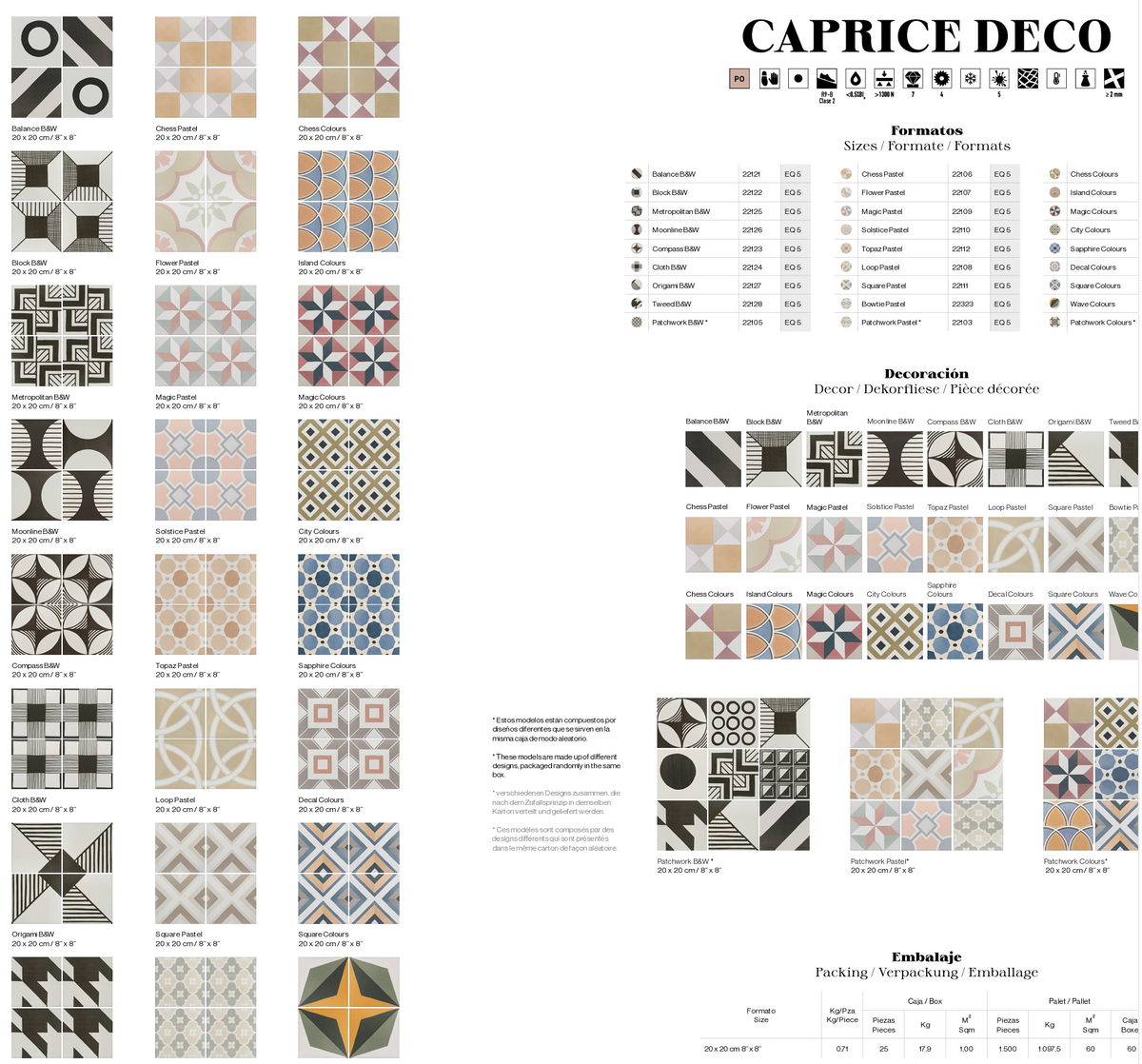 Caprice Deco 20X20cm EquipeCeramicas -  Bodenfliesen in wunderschönen Dekore