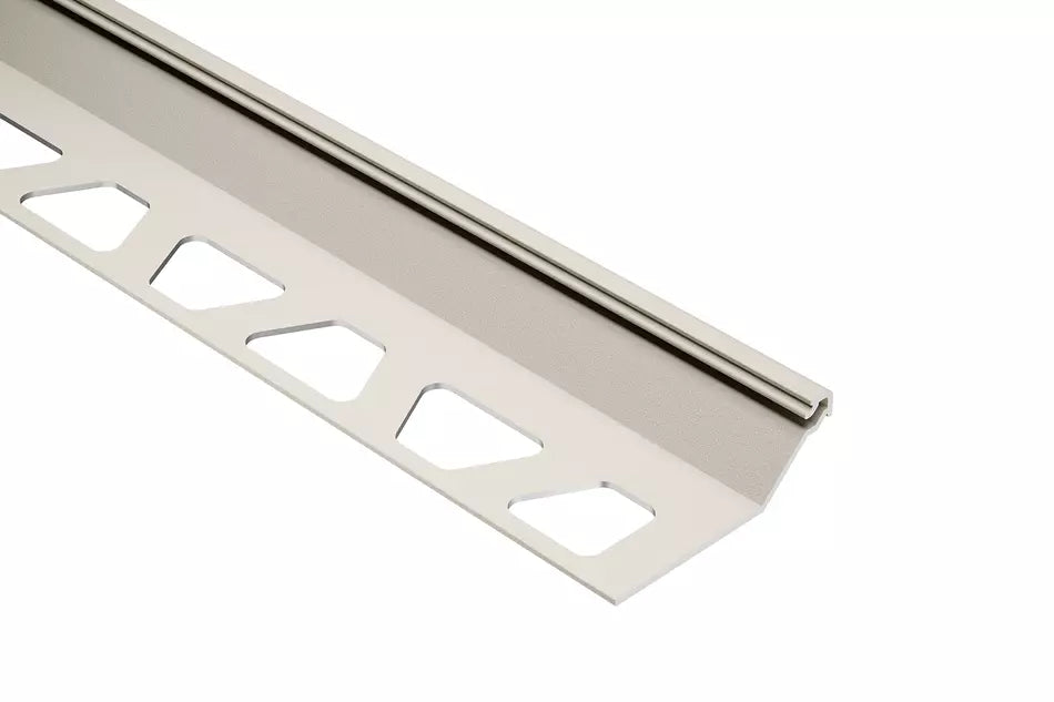 Angle end profile, shiny stainless steel 3m 
