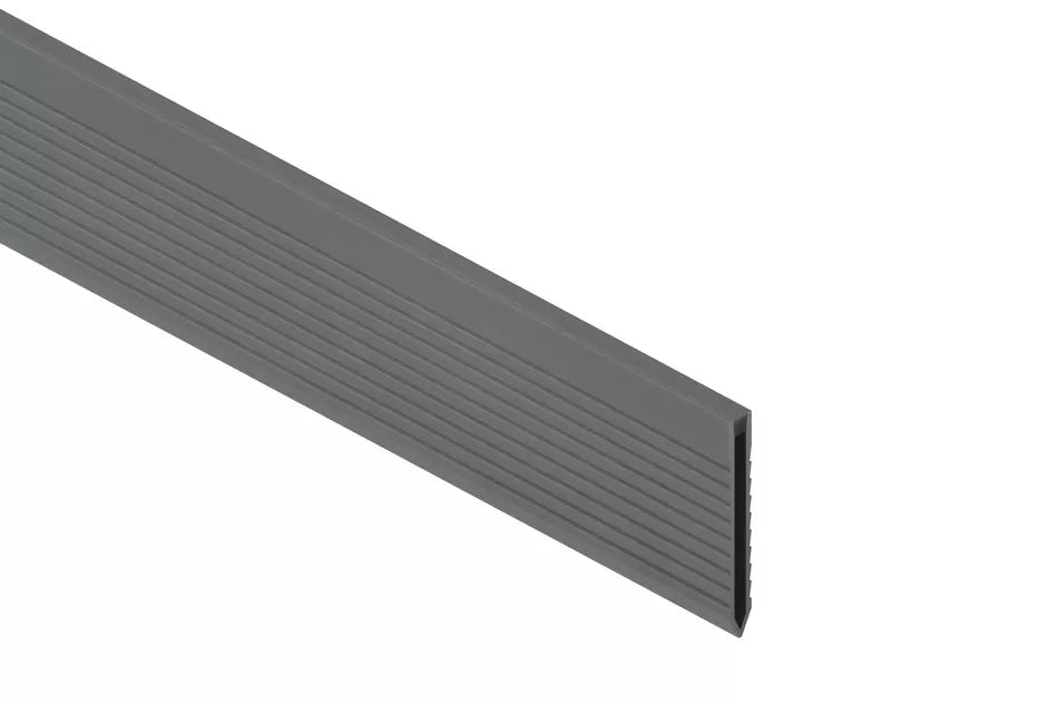 Angle end profile, shiny stainless steel 3m 