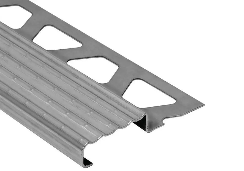 Angle end profile, shiny stainless steel 3m 