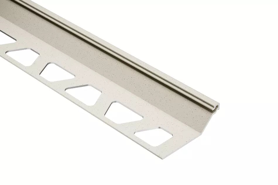 Angle end profile, shiny stainless steel 3m 