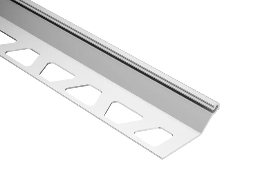 Angle end profile, shiny stainless steel 3m 