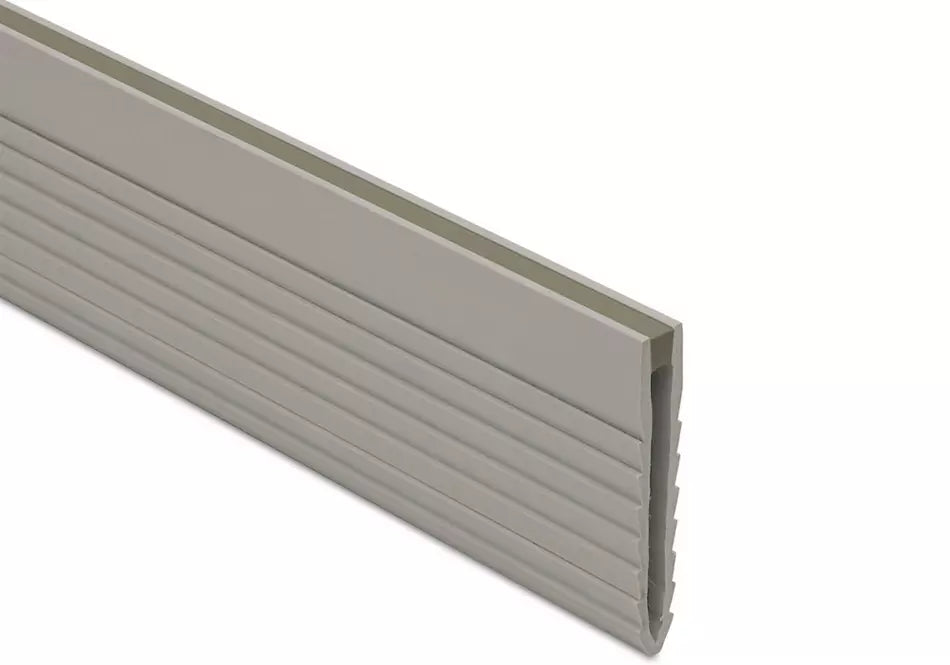 Angle end profile, shiny stainless steel 3m 