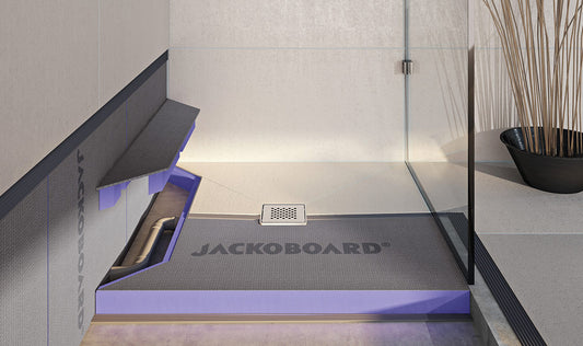 JACKOBOARD® Aqua Reno – Bodengleiches Duschelement für Sanierung | nur 65 mm Aufbauhöhe