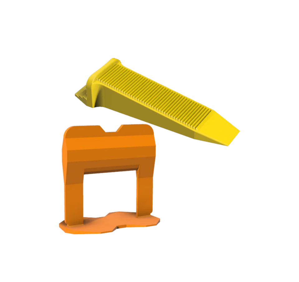 Nivelliersystem 500 Clips/Laschen (2mm) + 100 Keile + 1 Nivellierzange
