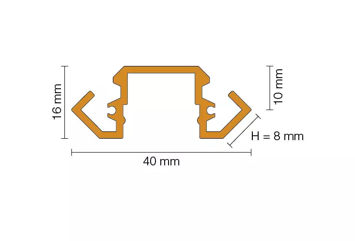 Schlüter-LIPROTEC-LLE Ecken-Trägerprofil für LED-Streifen