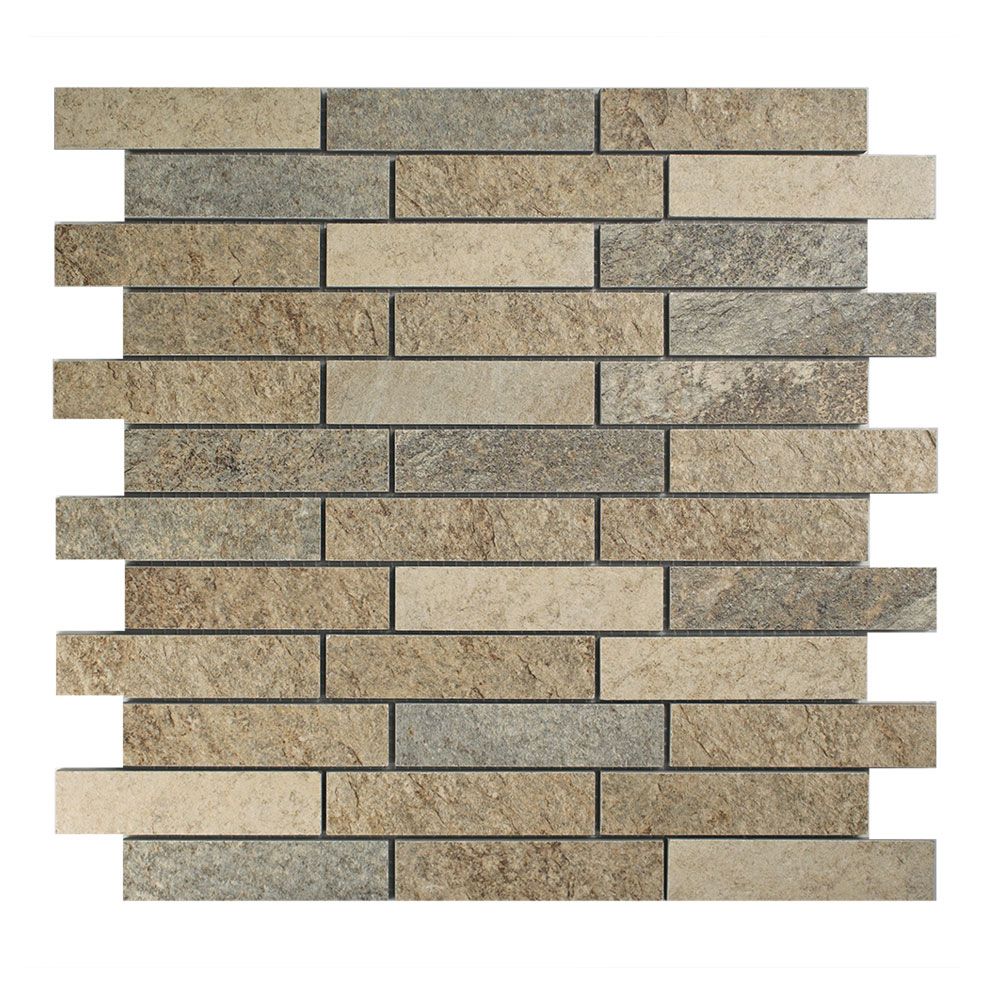 Mosaik Fliesen - Muro Ardesia Sand Netz 30x30cm