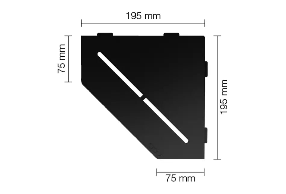 Angle end profile, shiny stainless steel 3m 