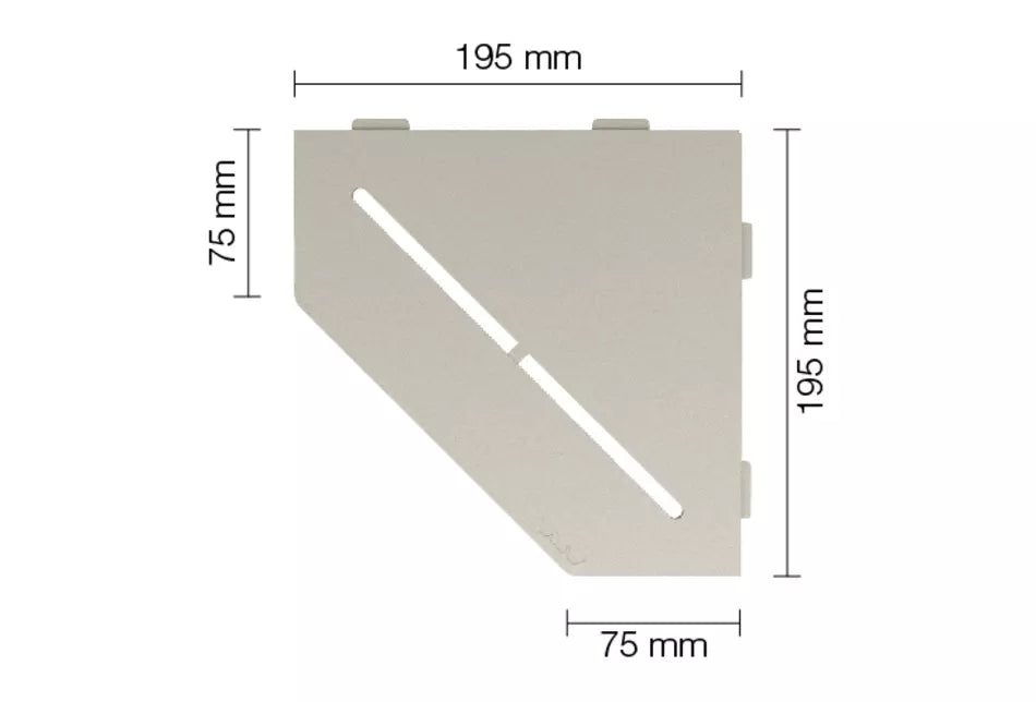 Angle end profile, shiny stainless steel 3m 