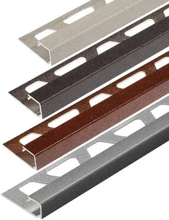 Angle end profile, shiny stainless steel 3m 
