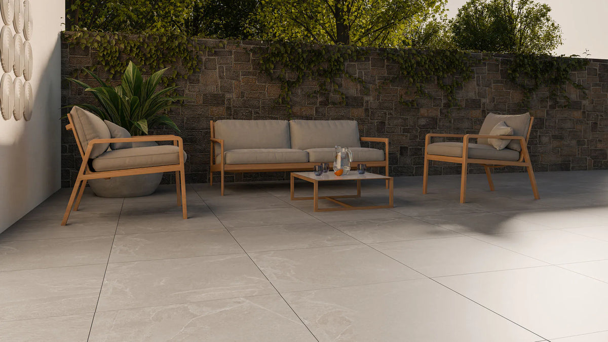 Terrassenplatten Aussenbereich Recco Red Sun-Lagerware Fliesen Format 60X60X3cm