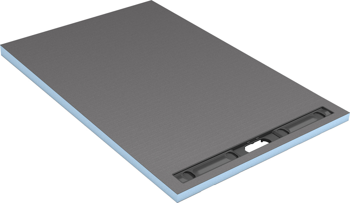 Wedi - Neo Duschelement komplett - Riolito quadratisch, Ablauf dezentral, Wandnah
