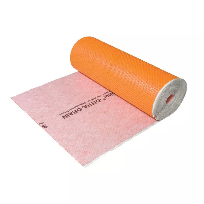 Schlüter-Ditra-DRAIN 8 - Eine formstabile Polyethylenfolie mit einer einseitig ausgeformten speziellen Noppenstruktur