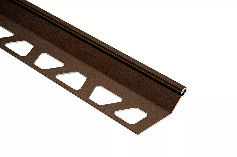 Angle end profile, shiny stainless steel 3m 