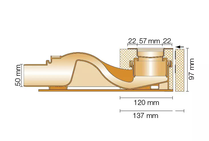 Angle end profile, shiny stainless steel 3m 