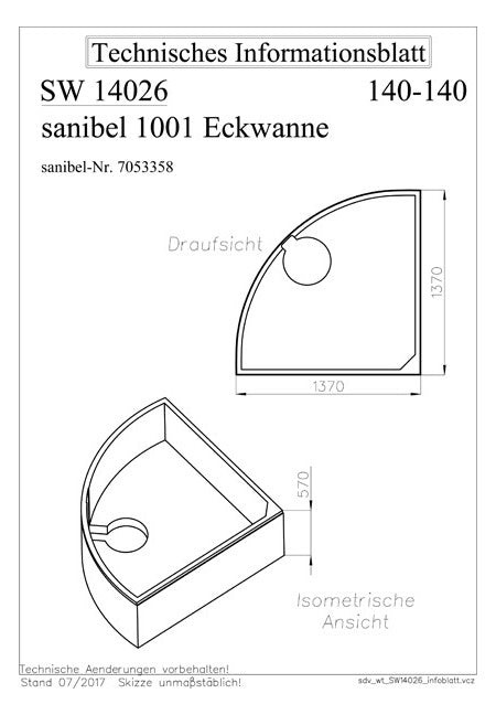 Wannenträger für 1001 Acryl-Badewannen 140x60cm - Eckbadewanne ohne Ablage