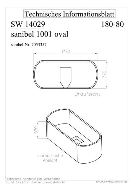 Wannenträger für 1001 Acryl-Badewannen 180x80x60cm - Badewanne oval