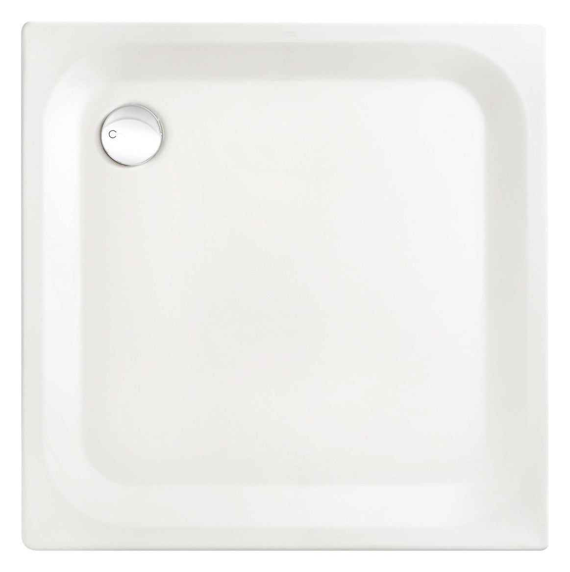 Stahl-Duschwannen weiß 80x80x25cm - Scalido